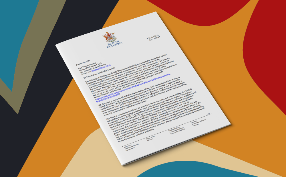 Minister of Children and Family Development Commitment Letter